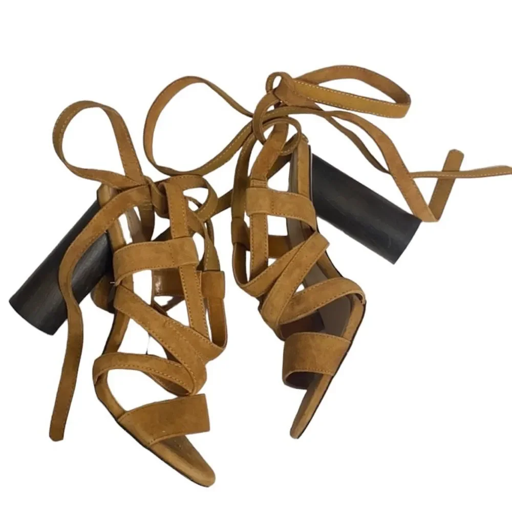 Aldo Suede Strappy Heels Size 7